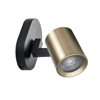 Wandleuchte Deckenleuchte Verstellbar LED GU10 Rund Schwarz Gold Laurin Kanlux