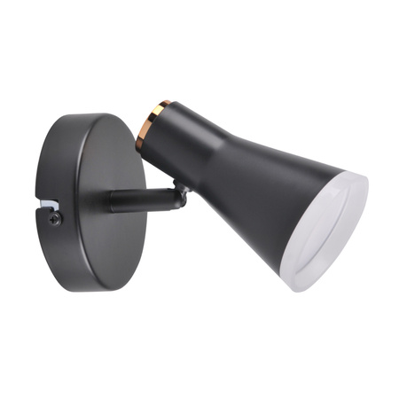 Verstellbare Wandleuchte 4,2W LED BERG 1 schwarz 3000K GOLDLUX (Polux)