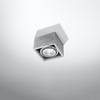 Anbauleuchte QUATRO 1 GU10 ES111 Spot Square Grau SOLLUX