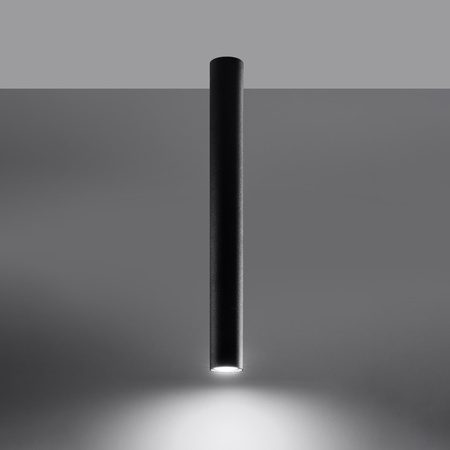 Aufbaustrahler LAGOS GU10 Halogen Spot Tuba 60cm Schwarz SOLLUX