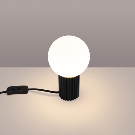 Tisch Schreibtischlampe G9 Rund Schwarz Modern Matt Halo Sollux