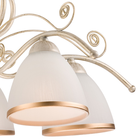 RETRO Hängeleuchte 5xE27 Weiß Klassisch LM-5.51 Lamkur