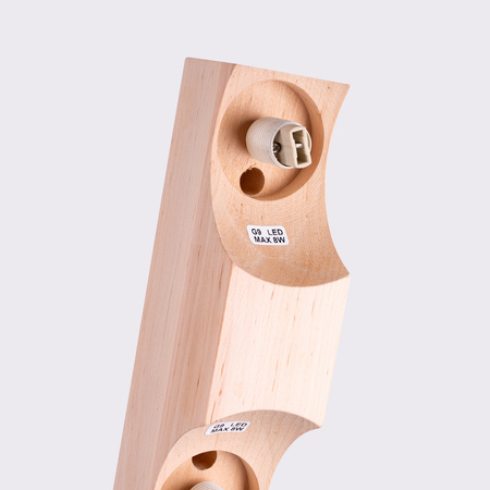 Deckenleuchte 2x G9 Naturholz BULBO Peach Puff SL.1683 Sollux