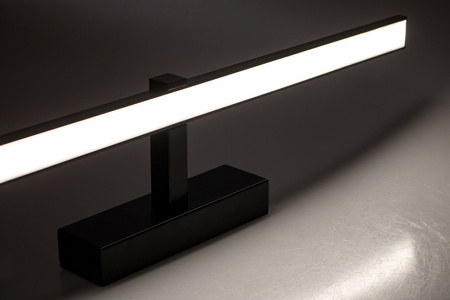 VENUS Spiegelleuchte LED Badezimmer Wandleuchte 24W 1680lm Schwarz Neutral 120cm