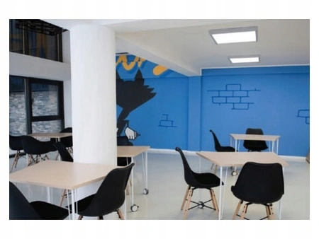 LED Deckenaufbauleuchten Deckenleuchte 2x E27 mit Mikrowellensensor SOLEN quadratisch silber