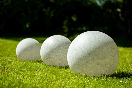 Außengartenlampe 230V E27 BULL 35cm Stein