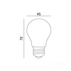 LED-Lampe E27 Ball 4W 450lm 3000K Warm 360° Filament Line Kobi