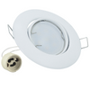 Set aus 3x GOLDLUX (Polux) beweglicher Halogenlampe, rund weiß + GU10 LED Leuchtmittel 3,5W