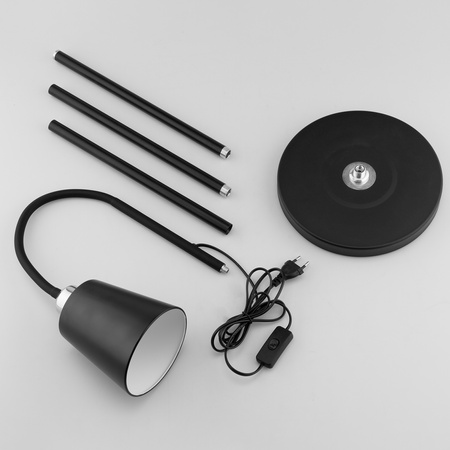 LED E27 Schwarz mit höhenverstellbarer Tischleuchte Kalso Lumiled