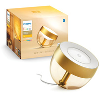 Schreibtischlampe IRIS LED Gold EU/UK 8.1W CCT RGB PHILIPS HUE Bluetooth Zigbee