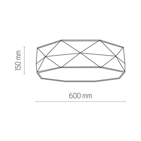 KANTOOR NATURE Deckenaufbauleuchten Deckenleuchte Rund Weiß und Beige Leinen 60cm 15W 4xE27 6195 TK Lighting