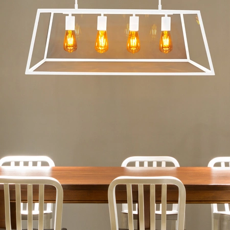 IL MIO FINLAND Pendel-Deckenleuchte 4xE27 Weiß - GOLDLUX (Polux)