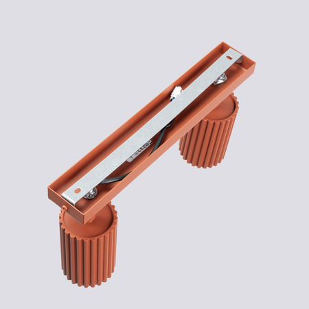 Tuba Spot Reflektor Deckenleuchte 2x GU10 Ocker Rot Carbon Deep Space SL.1637 Sollux