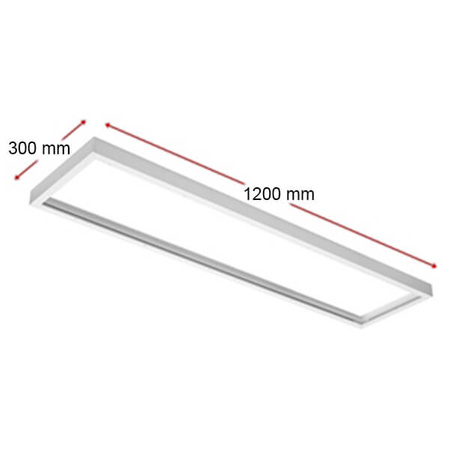 Aufbaurahmen für LED-Panel 120 x 30 cm ECOLIGHT