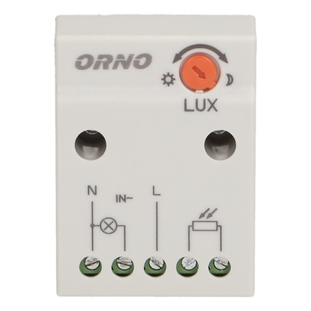 Dämmerungsschalter mit hermetischem Außenfühler 2300W IP65 Weiß ORNO