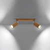ZEKE Deckenleuchte 2xGU10 Reflektor Halogen Leuchte 30cm Eiche SOLLUX