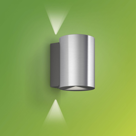 Gartenleuchte LED Wandleuchte BUXUS myGarden 2x4,5W 2700K IP44 Oben-Unten Silber PHILIPS