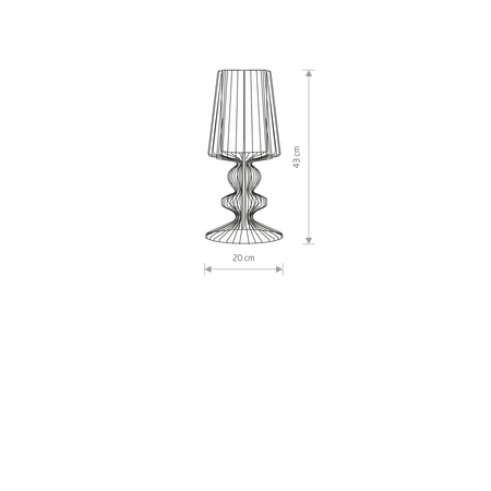 AVEIRO 5411 Nowodvorski Tischleuchte Schwarz E27 Schreibtisch Draht Stahl Retro