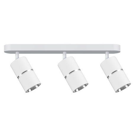 Wand- und Deckenstrahler Leuchte 3x GU10 Weiß Silber BAMBOO Sanico Goldlux