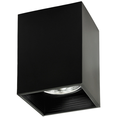 Quadratische Aufputz-Deckenleuchte JUPITER K11 DOWNLIGHT E27 Schwarz
