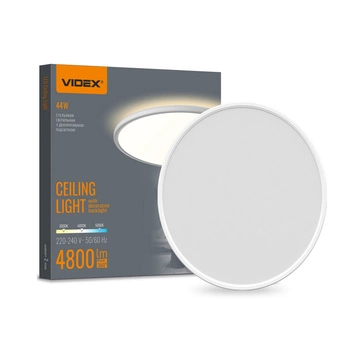 Plafond LED-Außenleuchte 44W 4800lm CCT 140° Weiß Anbauleuchte IP54 Videx