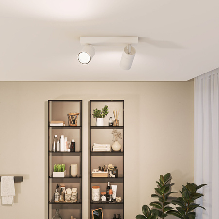 Reflektor-Deckenleuchte 2x GU10 IP44 Weiß Kosipo Philips