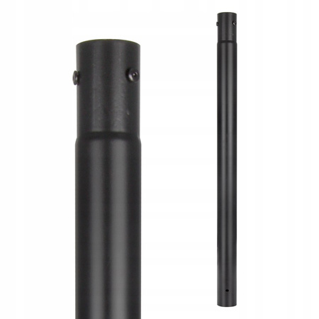 Lichtmast 3m Mast für Straßenlaternen Laternen Rund Schwarz