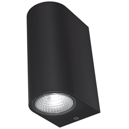 Garten-Wandleuchte Outdoor LED-Fassadenleuchte 6W 600lm 2700k Warm Black PELLE Videx