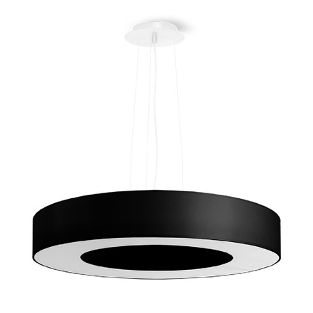 SATURNO SLIM LED-Pendelleuchte 5xE27 Kronleuchter 50cm Schwarz SOLLUX