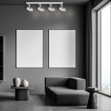 Wand- &amp; Deckenstrahler 4x GU10 Weiß LYNX Sanico Goldlux