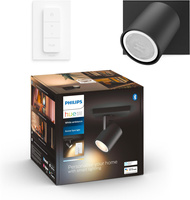 Spot Runner LED Wandleuchte Schwarz 4.2W CCT PHILIPS HUE Bluetooth Zigbee + Dimmschalter