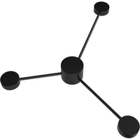 Wandleuchte Außenfassadenleuchte 3 x GX53 Schwarz JOY Sanico Goldlux