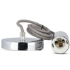 Pendelleuchte E27 Chromschirm mit grauem Kabel VT-7338 V-TAC