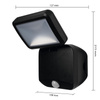 LED-Flutlicht Batteriebetrieben 4W 260lm 4000K IP54 Schwarz Mit Bewegungs- und Dämmerungssensor Strahler Osram