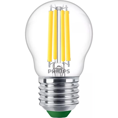 LED-Kugellampe E27 P45 2,3W = 40W 485lm 4000K neutrales Filament PHILIPS ultraeffizient