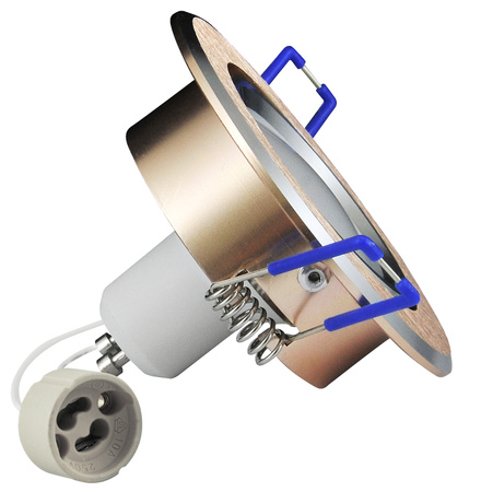 Bewegliche Deckeneinbauleuchte SUN OLAL GOLDLUX (Polux) Goldaluminium + GU10 3,5 W LED Lampen