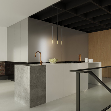 MOZAICA 1 G9 Hängeleuchte Elegant Schwarz und Gold SOLLUX