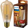 Edison LED Lampen E27 ST64 5,8 W = 50 W, 640 lm, 2200 K, warmes Filament, bernsteinfarben, PHILIPS, dimmbar