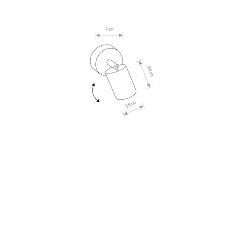 EYE Spot 6014 Nowodvorski Wandleuchte Weiß GU10Wandleuchte Beweglich Stahl + Glas Minimalistisch