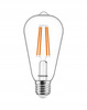 LED-Lampe E27 ST64 7W = 60W 806lm 2700K Warm Filament TOSHIBA
