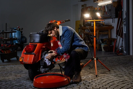 LED-Fluter 2x20W 1700lm 4000K IP65 Auf Stativ LEDVANCE WORKLIGHT TRIPOD Tragbarer Arbeitsscheinwerfer