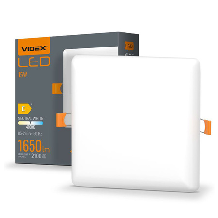 Einbauleuchte LED Panel 15W 1650lm 4000K Neutral DLFS VIDEX