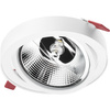 Einbaustrahler GU10, AR111 Einbauspot 14mm Runde beweglich Weiß CARPI LUMILED