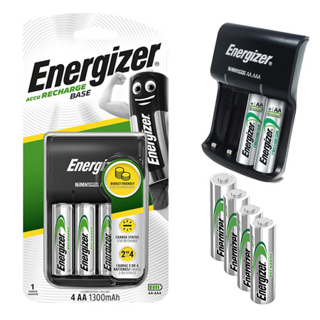 ENERGIZER BASISLADEGERÄT + 4x Universal AA 1300mAh Batterien