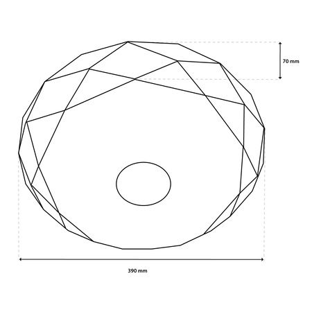LED-Deckensegel WESTA 48W CCT Weiß Rund 40cm + PILOT LUMILED