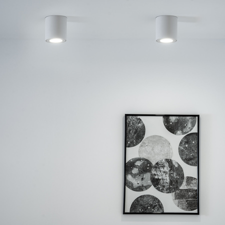 Aufbauleuchte HALOGEN Spot Röhre Fest EGIO GU10 LUMILED Rund IP44 Weiß 83mm