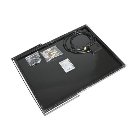 LED-Flutlicht Solar 35W 3740lm 5000K Neutral 90° 9.6V IP65 IK07 Aufputz Grau VIDEX