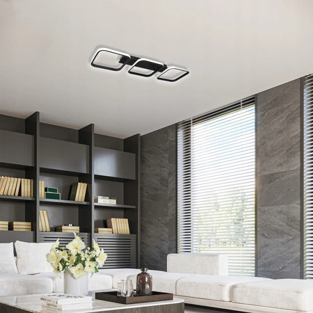 LED Kronleuchter Deckenleuchte 33W NEBULA CANIS Schwarz