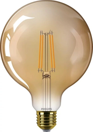 Globe E27 G125 LED Lampen 7W = 40W 470lm 1800K Warm Filament Amber PHILIPS