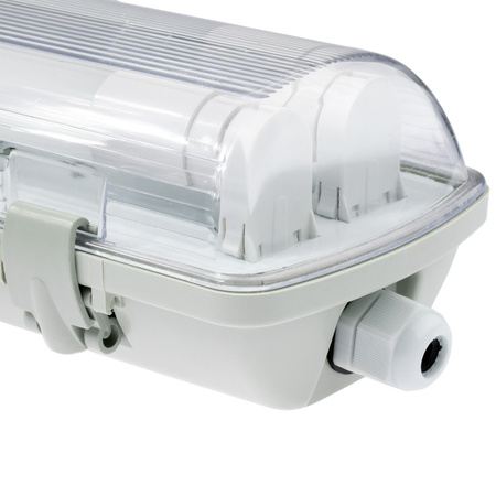 Hermetische Feuchtraumleuchte LED 2x T8, G13 Leuchte IP65 120cm+LED-Leuchtstofflampen 18W 6500K LUMILED